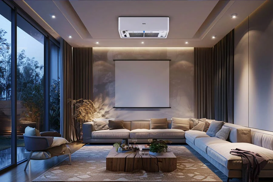 projector in apartment